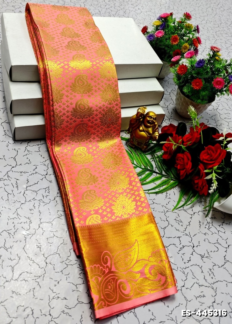 ELITE BRIDAL PICK &PICK SILK SAREES AND WEDDING ART SILK SAREES - ORANGE (6)