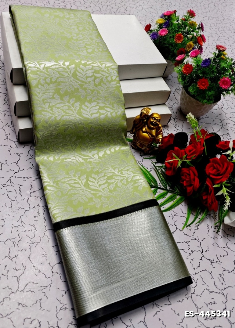 ELITE BRIDAL PICK &PICK SILK SAREES AND WEDDING ART SILK SAREES - LIGHT GREEN (11)