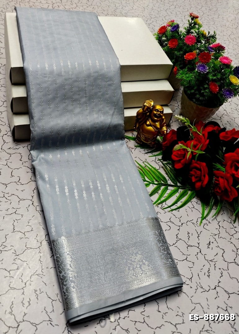 ELITE BRIDAL PICK &PICK SILK SAREES AND WEDDING ART SILK SAREES - SILVAR COLOUR (3)