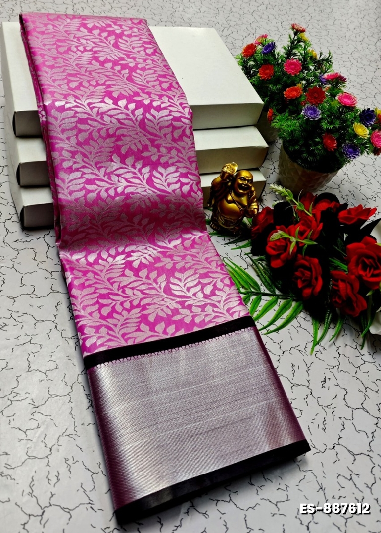 ELITE BRIDAL PICK &PICK SILK SAREES AND WEDDING ART SILK SAREES - PINK (8)