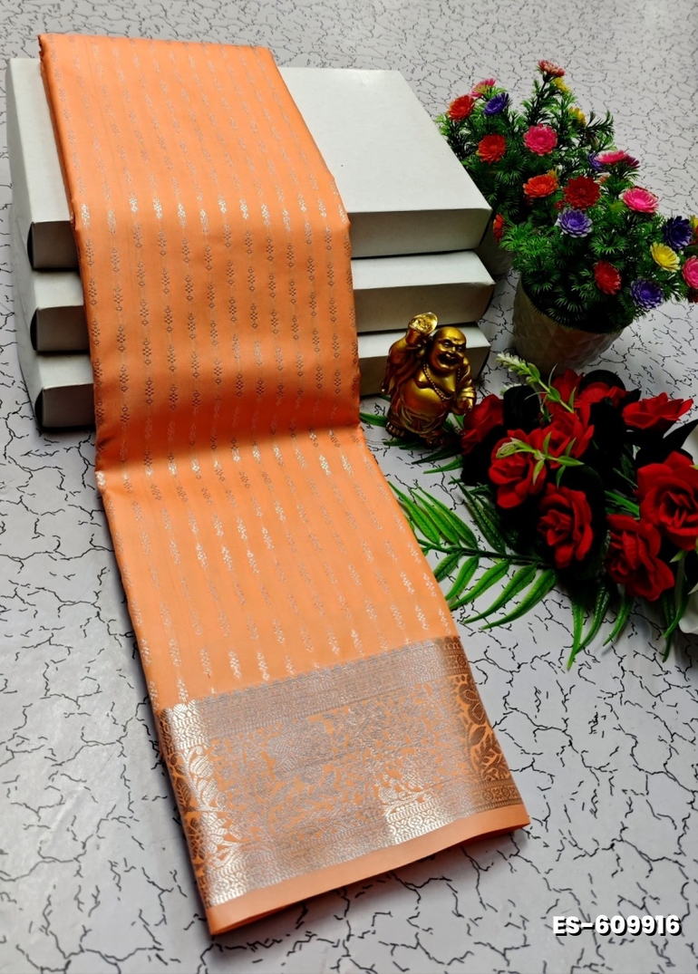 ELITE BRIDAL PICK &PICK SILK SAREES AND WEDDING ART SILK SAREES - ORANGE (10)