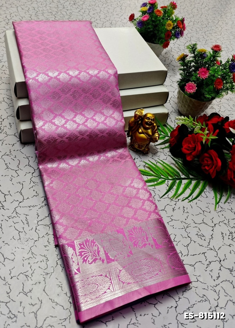 ELITE BRIDAL PICK &PICK SILK SAREES AND WEDDING ART SILK SAREES - PINK (9)
