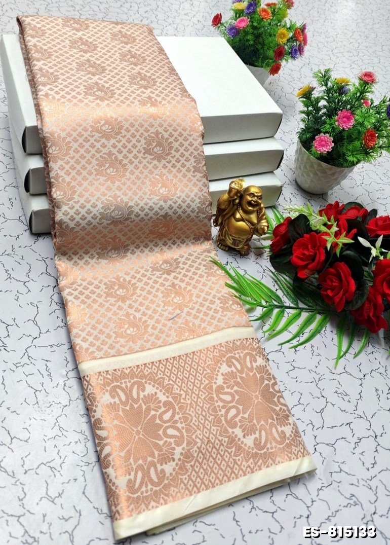 ELITE BRIDAL PICK &PICK SILK SAREES AND WEDDING ART SILK SAREES - CREAM (8)