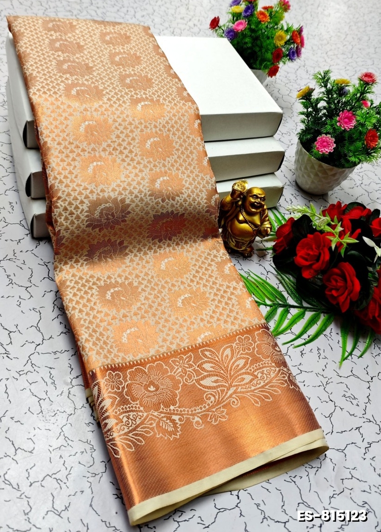 ELITE BRIDAL PICK &PICK SILK SAREES AND WEDDING ART SILK SAREES - LIGHT SANDLE (2)