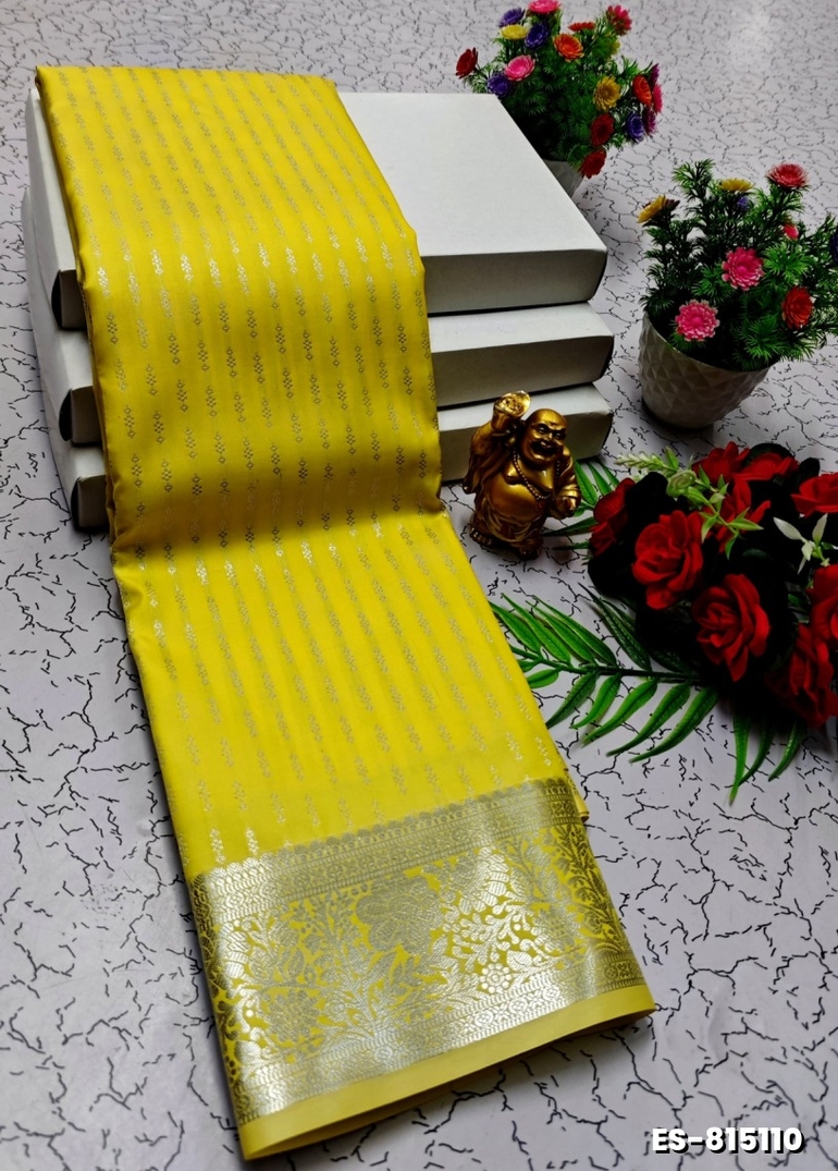 ELITE BRIDAL PICK &PICK SILK SAREES AND WEDDING ART SILK SAREES - YELLOW (6)