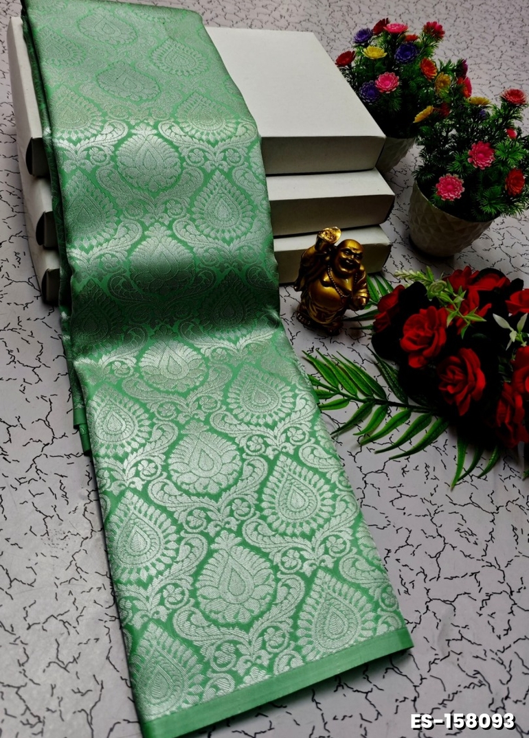 ELITE BRIDAL PICK &PICK SILK SAREES AND WEDDING ART SILK SAREES - TURQUOISE GREEN