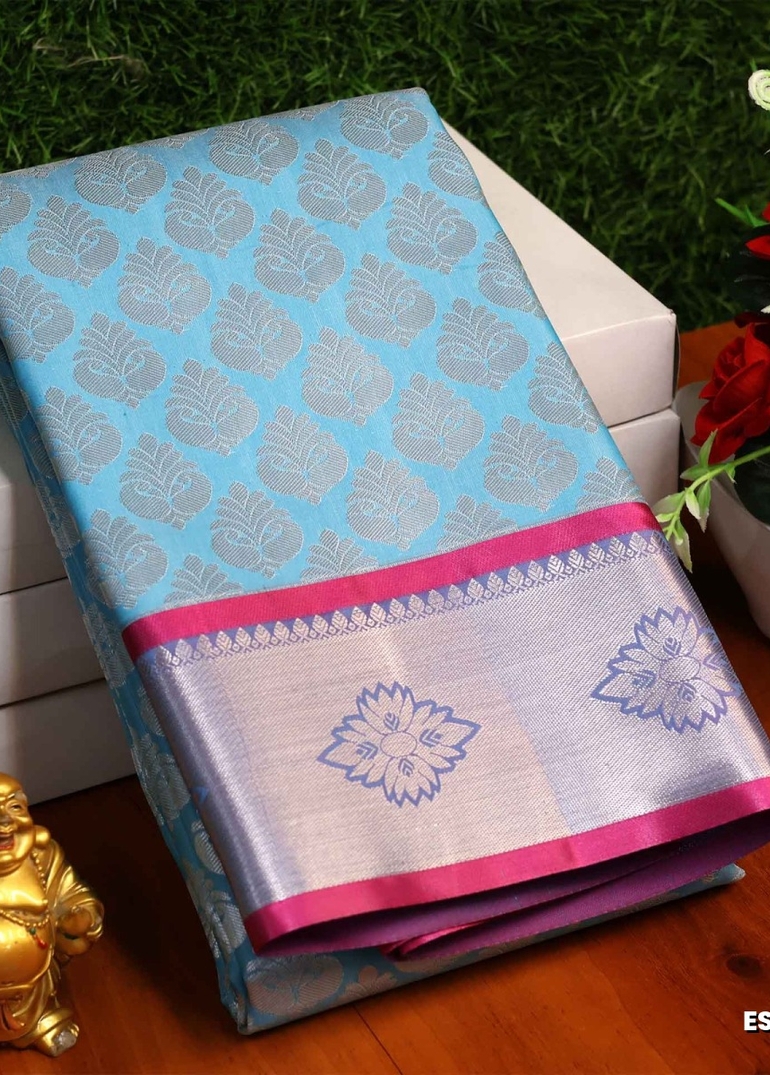 ELITE BRIDAL PICK &PICK SILK SAREES AND WEDDING ART SILK SAREES - TUQUOISE