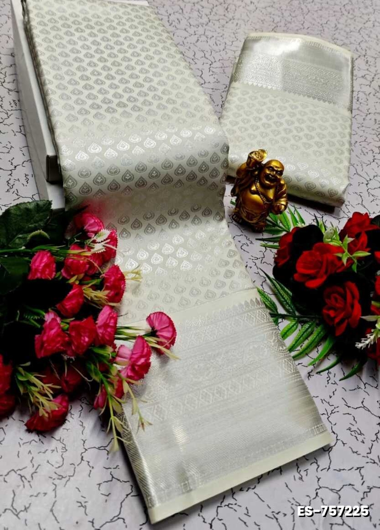 ELITE BRIDAL PICK &PICK SILK SAREES AND WEDDING ART SILK SAREES - WHITE (8)