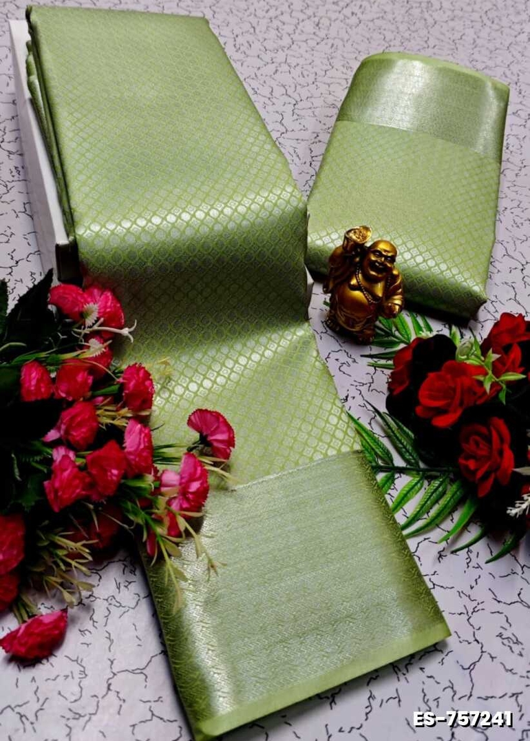 ELITE BRIDAL PICK &PICK SILK SAREES AND WEDDING ART SILK SAREES - LIGHT GREEN (15)