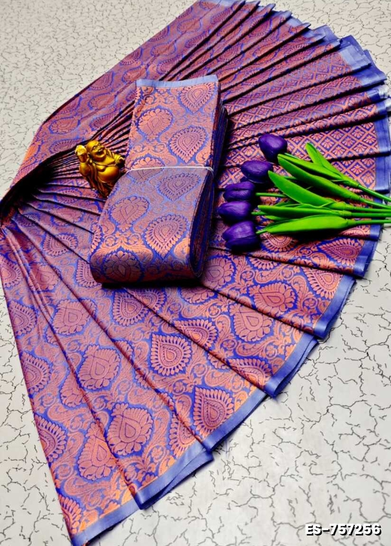 ELITE BRIDAL PICK &PICK SILK SAREES AND WEDDING ART SILK SAREES - NORMAL  BLUE (5)