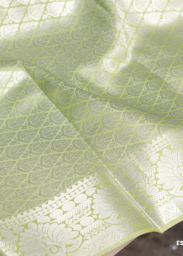 ELITE BRIDAL PICK &PICK SILK SAREES AND WEDDING ART SILK SAREES - LIGHT GREEN (12)