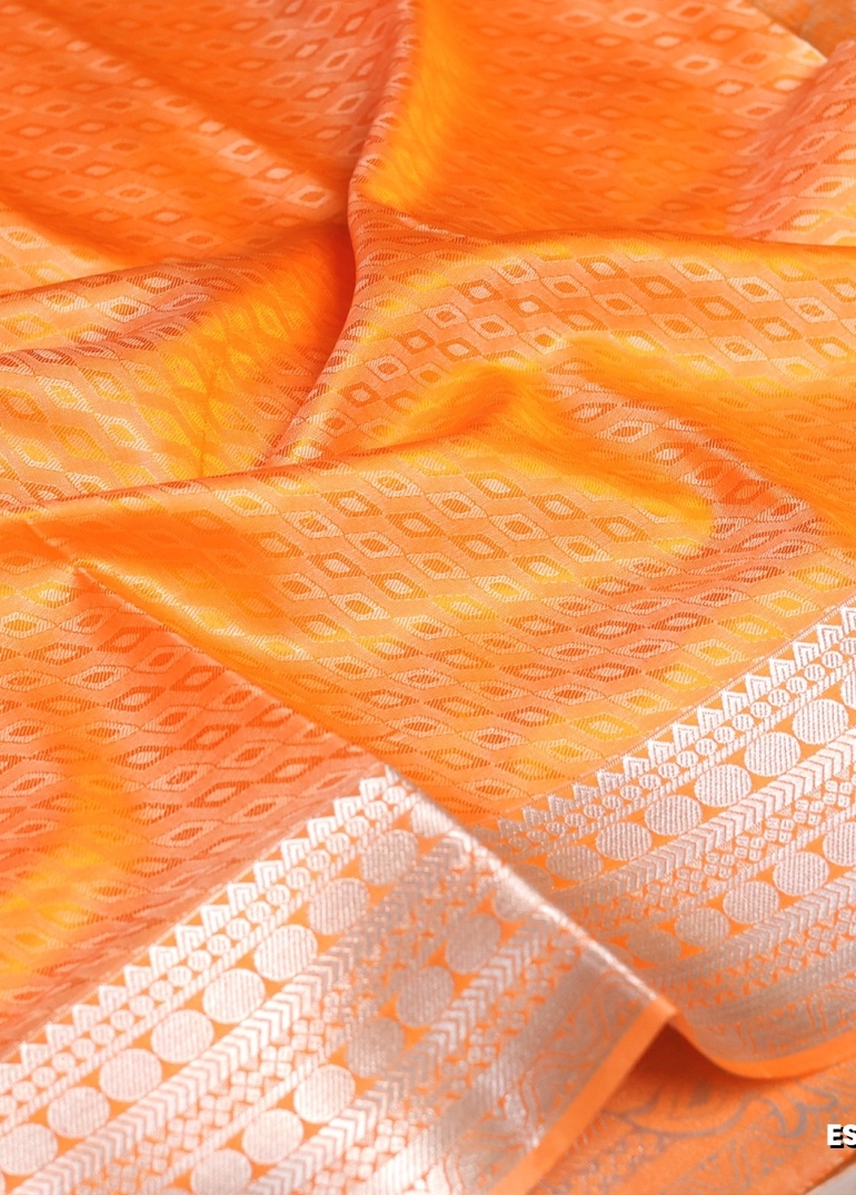 ELITE BRIDAL PICK &PICK SILK SAREES AND WEDDING ART SILK SAREES - ORANGE N (4)