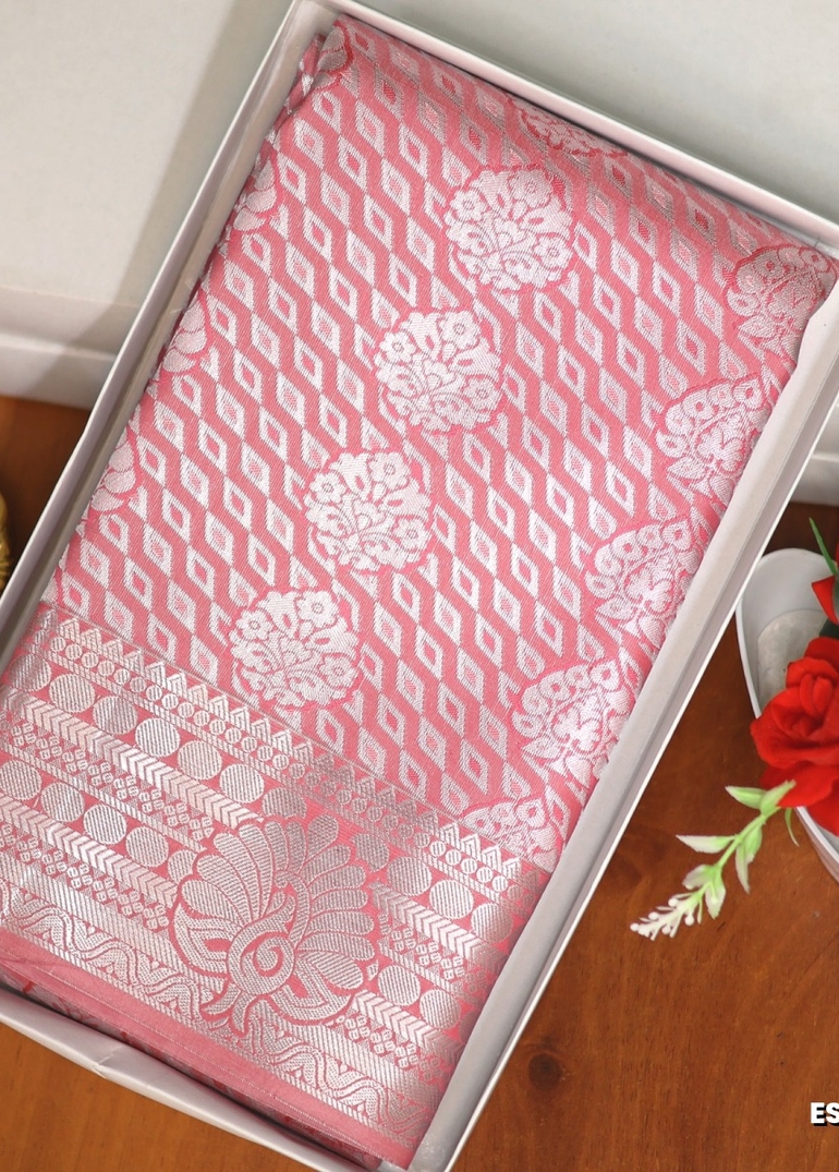 ELITE BRIDAL PICK &PICK SILK SAREES AND WEDDING ART SILK SAREES - LIGHT PINK (9)