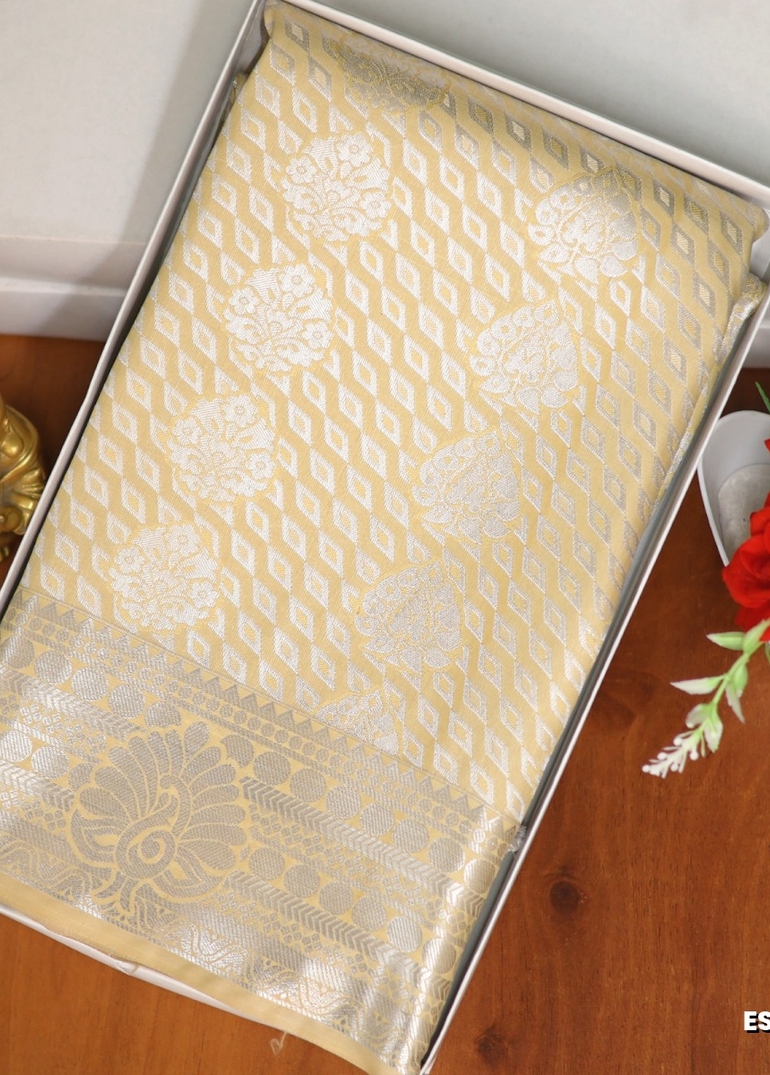 ELITE BRIDAL PICK &PICK SILK SAREES AND WEDDING ART SILK SAREES - CREAM (7)