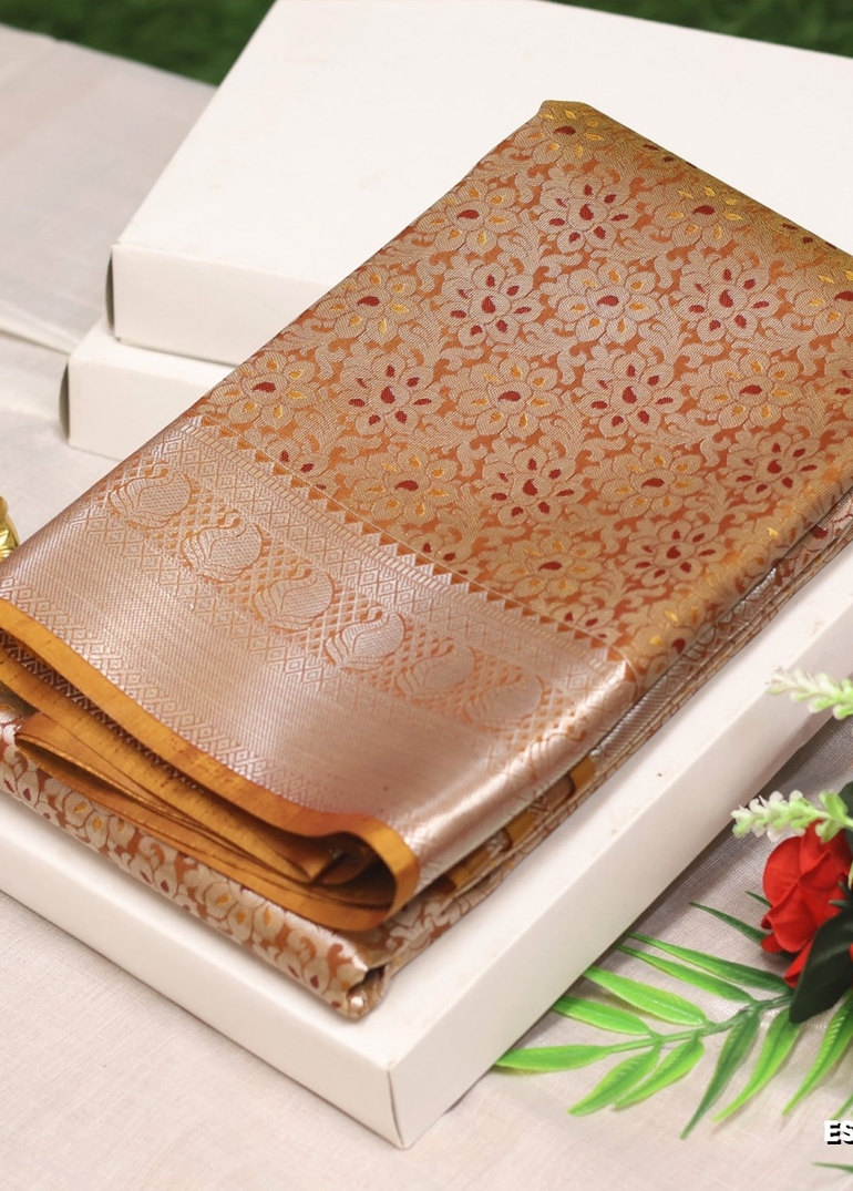 ELITE BRIDAL PICK &PICK SILK SAREES AND WEDDING ART SILK SAREES - BROWN (2)