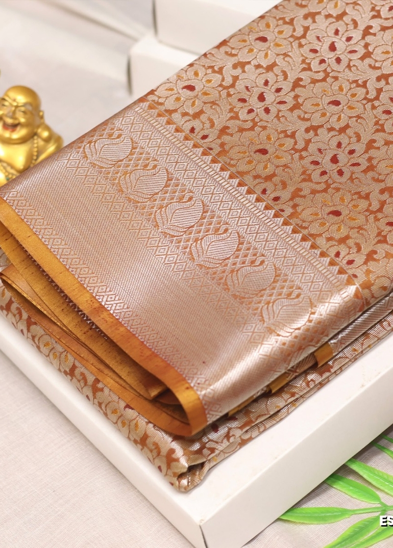 ELITE BRIDAL PICK &PICK SILK SAREES AND WEDDING ART SILK SAREES - BROWN (2)