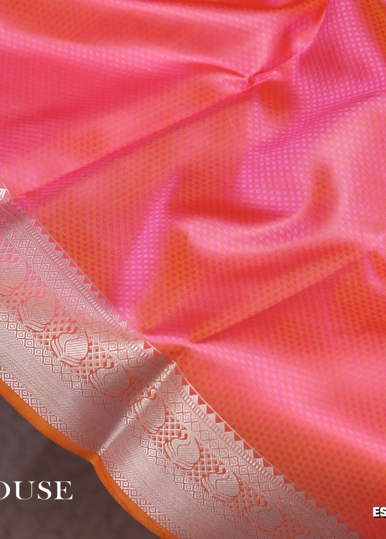 ELITE BRIDAL PICK &PICK SILK SAREES AND WEDDING ART SILK SAREES - CORAL COLOUR (6)