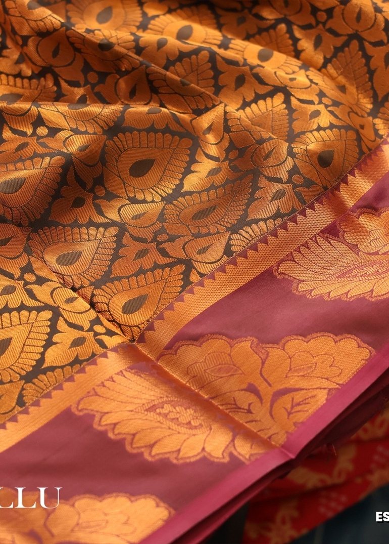 ELITE BRIDAL PICK &PICK SILK SAREES AND WEDDING ART SILK SAREES - COFEE BROWN (1)