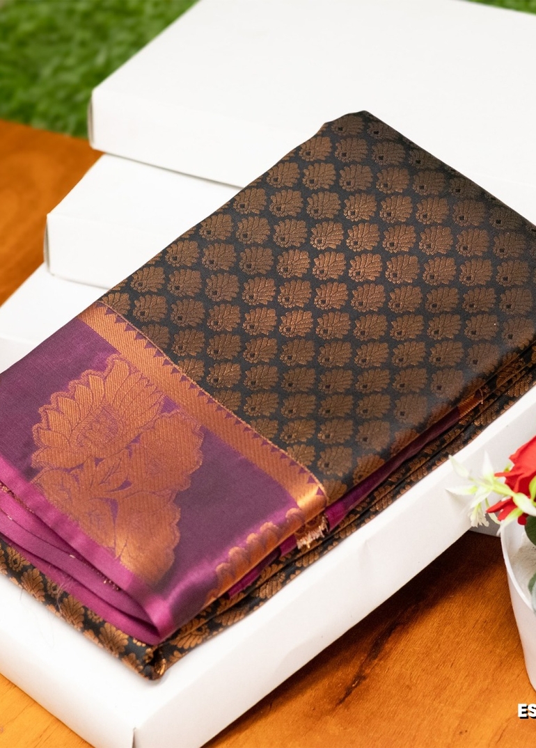 ELITE BRIDAL PICK &PICK SILK SAREES AND WEDDING ART SILK SAREES - BLACK (2)