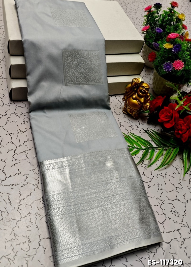 BRIDAL SILK GOLD SILVAR AND COPPER ZARI WEAVE AND WEDDING ART SILK SAREES - AS COLOR (2)