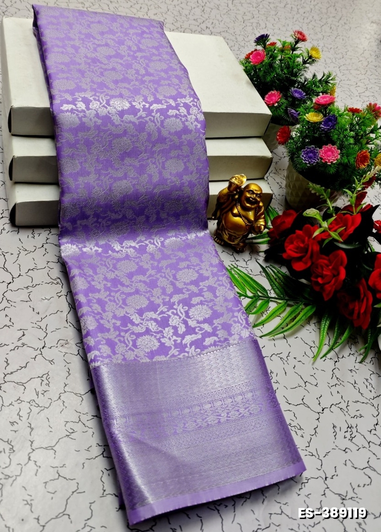 BRIDAL SILK GOLD SILVAR AND COPPER ZARI WEAVE AND WEDDING ART SILK SAREES - LEVENDOR (4)