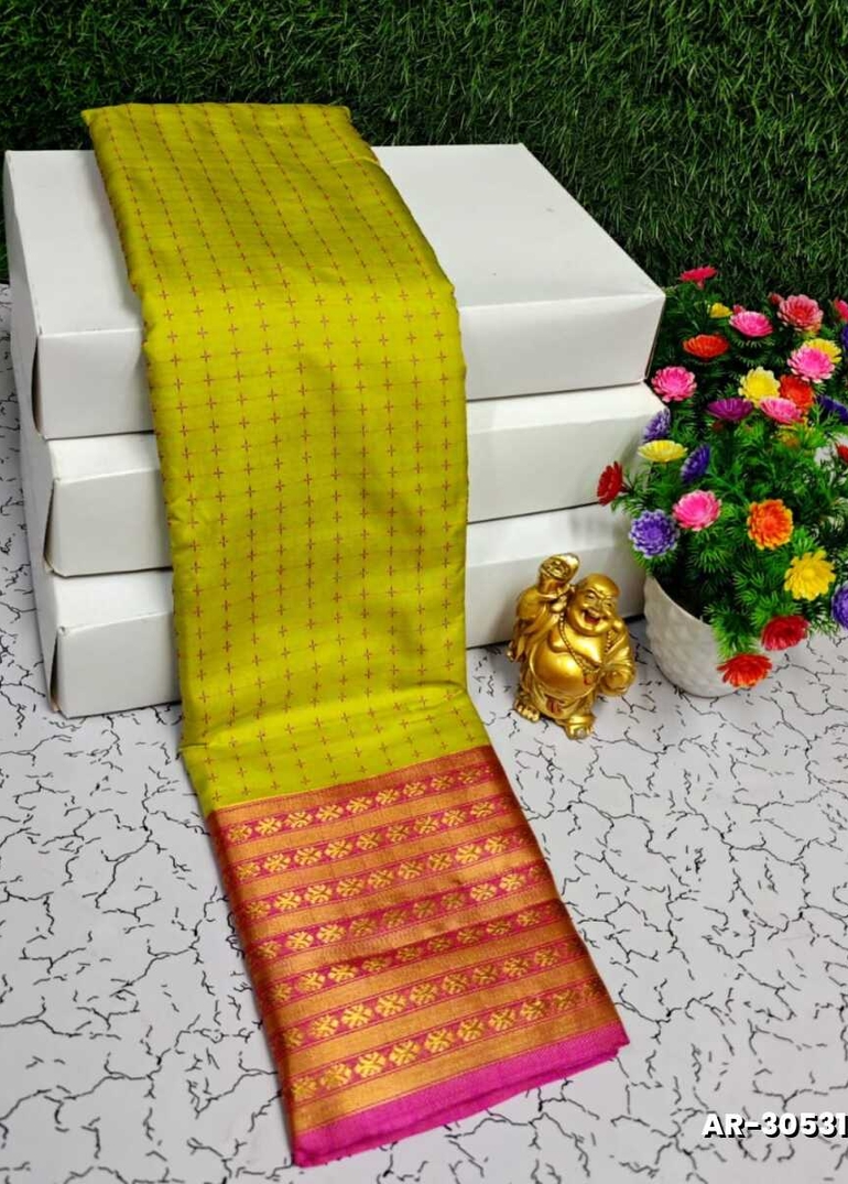 STAR SOFT SILK RICH LOOK DESIGN SOFT MATERIAL FUNCTION AND PART WEAR - YELLOW