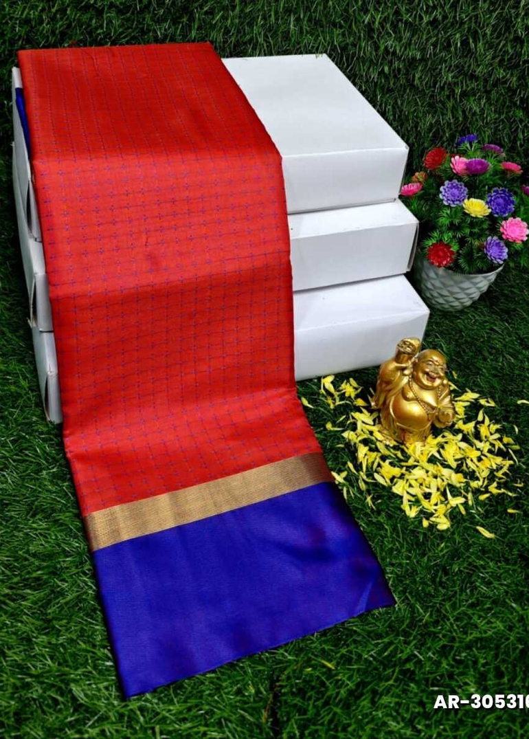 STAR SOFT SILK RICH LOOK DESIGN SOFT MATERIAL FUNCTION AND PART WEAR - ORANGE