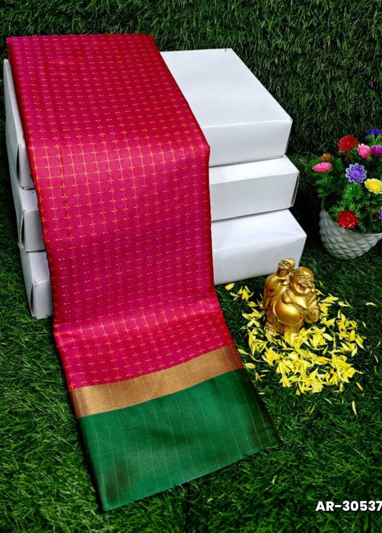 STAR SOFT SILK RICH LOOK DESIGN SOFT MATERIAL FUNCTION AND PART WEAR - CORAL COLOUR