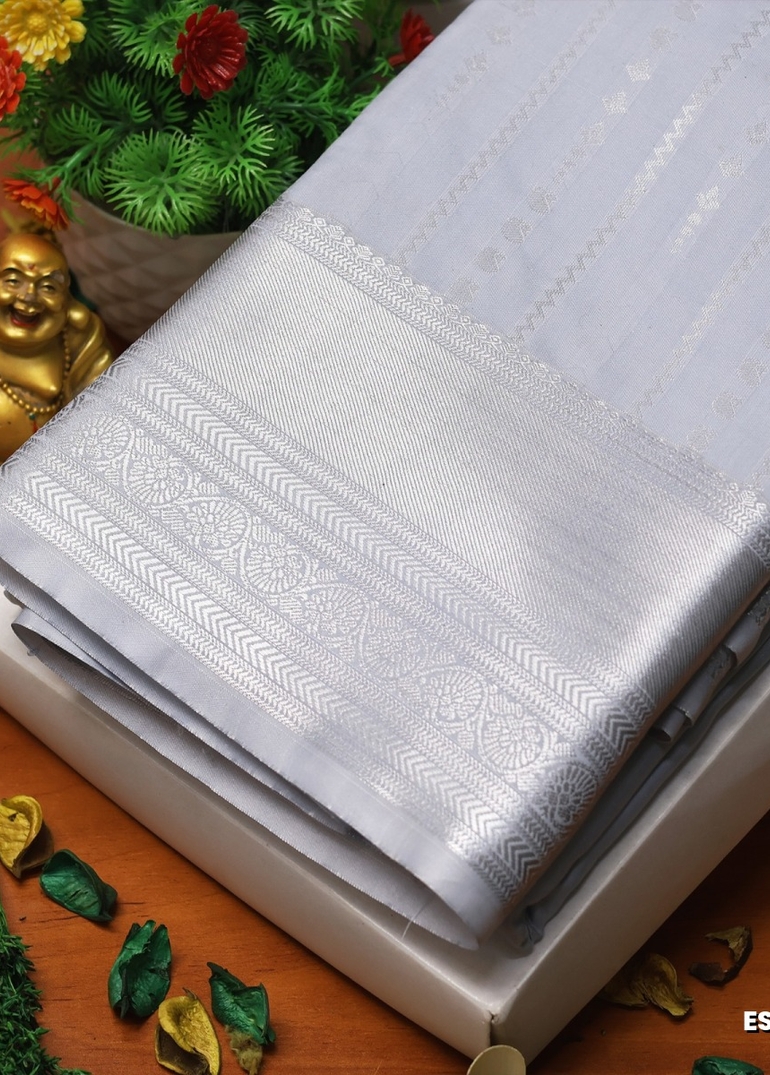 BRIDAL SILK GOLD SILVAR AND COPPER ZARI WEAVE AND WEDDING ART SILK SAREES - AS COLOR