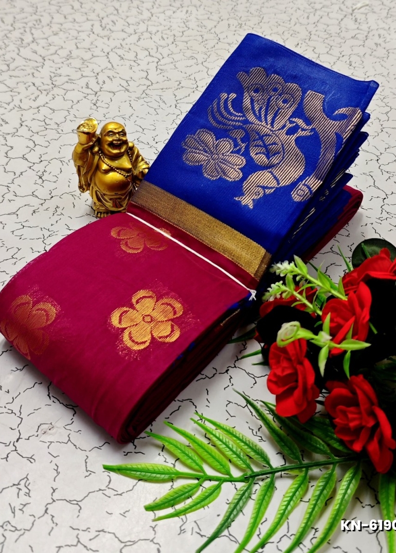 Korvai kotanji Trendy & Fancy bhutta and 2/100  Silk Cotton Sarees Function wear - VADAMALLI (1)