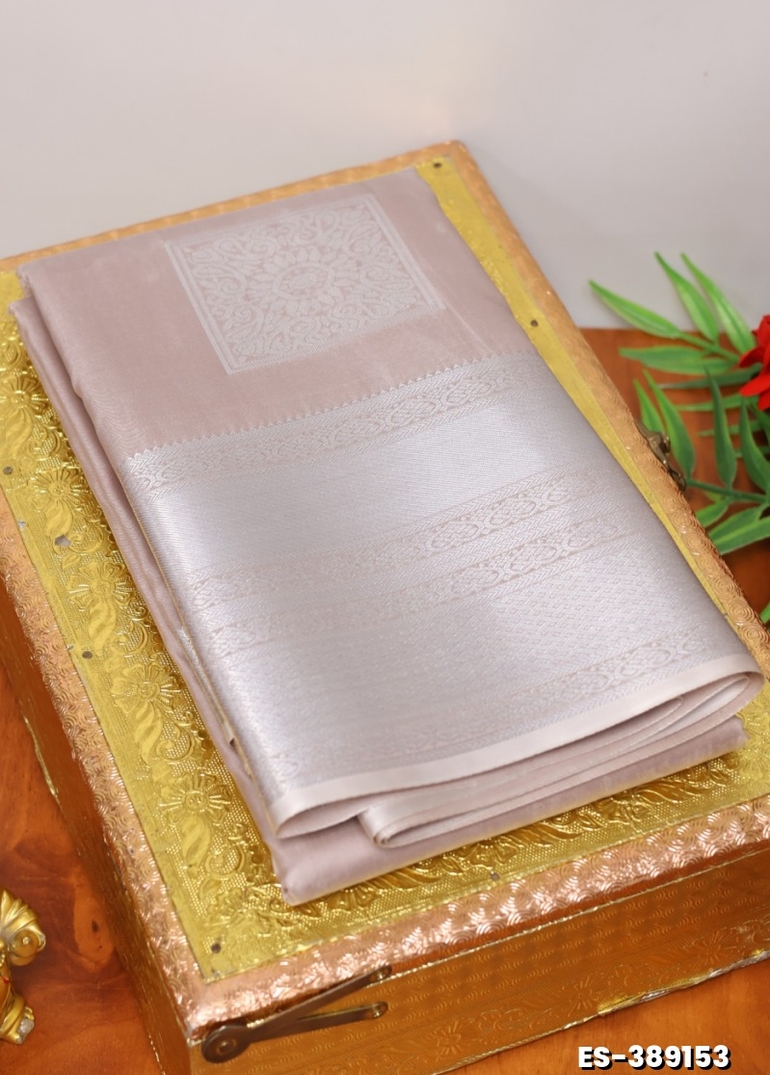 BRIDAL SILK GOLD SILVAR AND COPPER ZARI WEAVE AND WEDDING ART SILK SAREES - BROWN