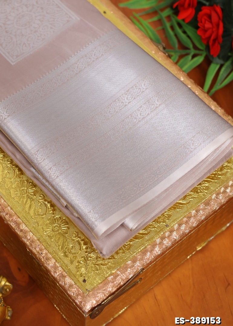 BRIDAL SILK GOLD SILVAR AND COPPER ZARI WEAVE AND WEDDING ART SILK SAREES - BROWN