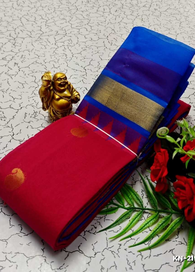 Korvai kotanji Trendy & Fancy bhutta and 2/100 Silk Cotton Sarees Function wear - VADAMALLI