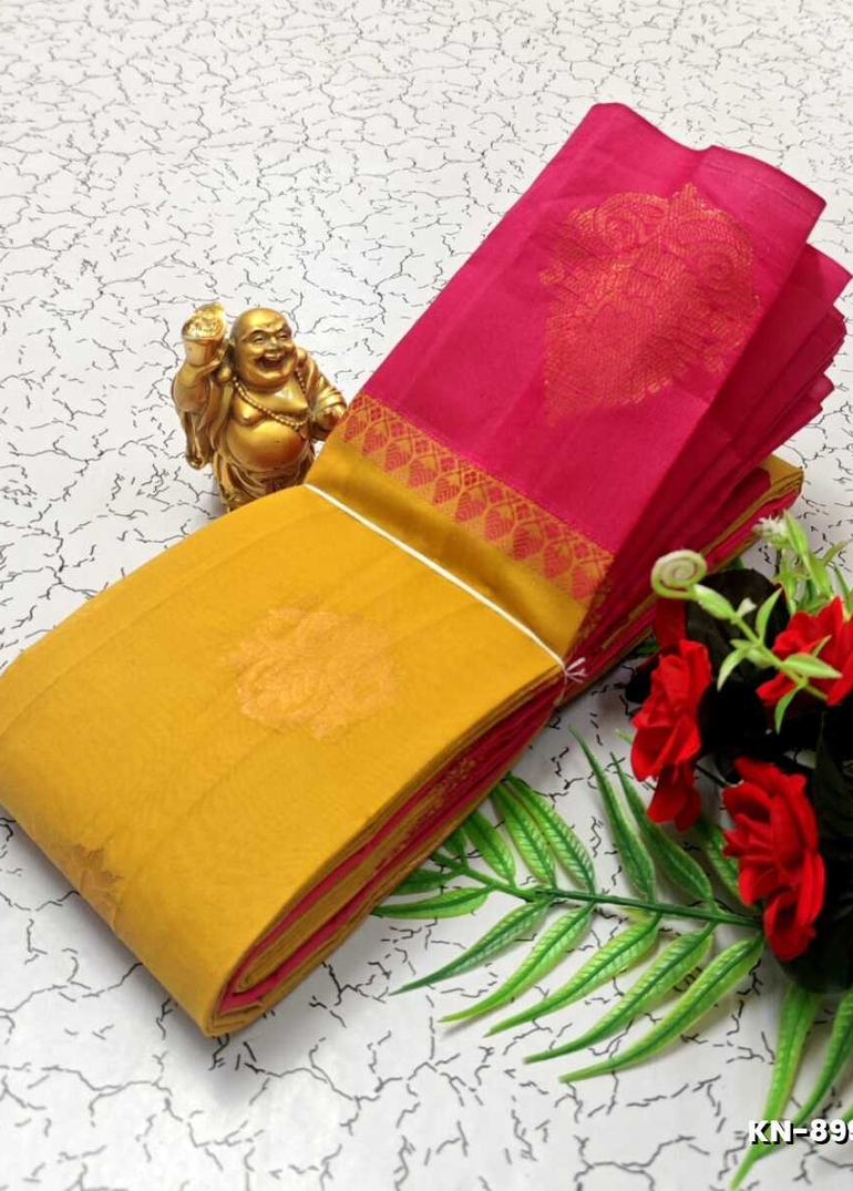 Korvai kotanji Trendy & Fancy bhutta and 2/100 Silk Cotton Sarees Function wear - VENTHAYA COLOUR