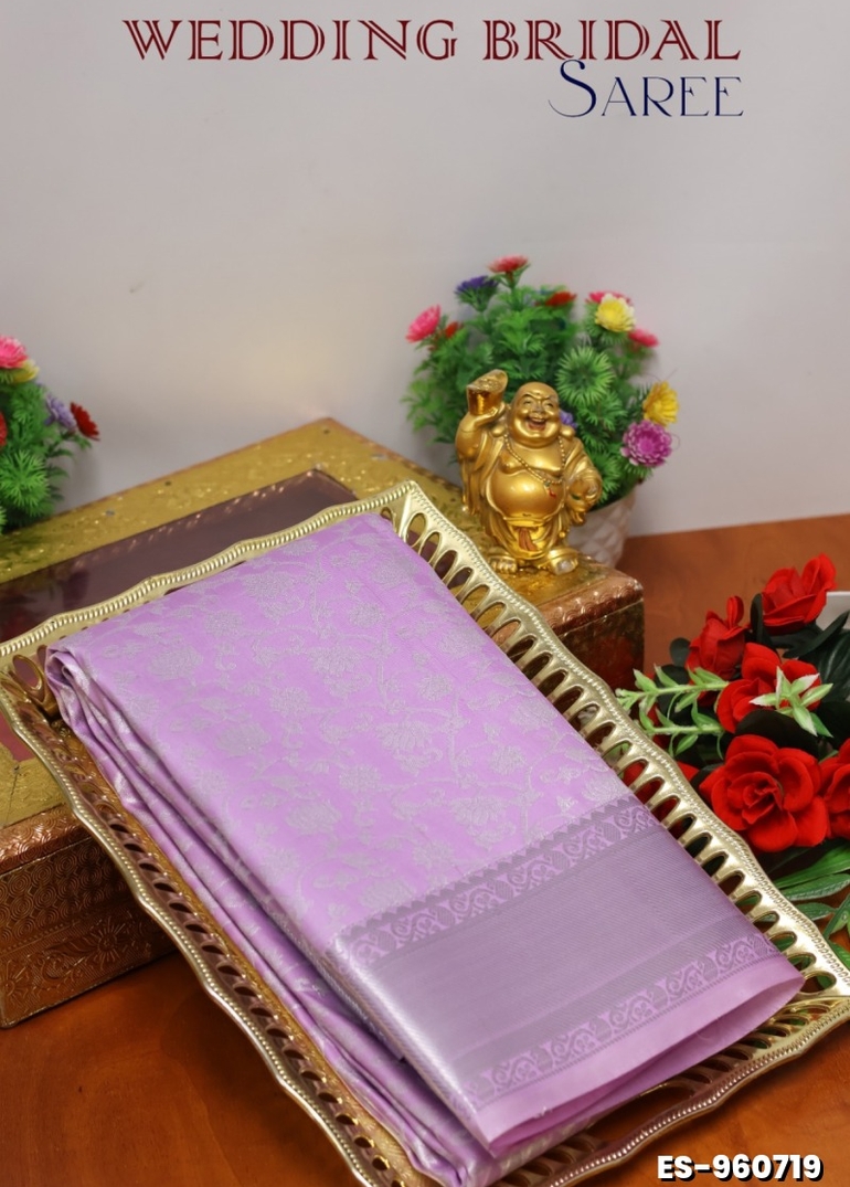 BRIDAL SILK GOLD SILVAR AND COPPER ZARI WEAVE AND WEDDING ART SILK SAREES - LEVENDOR (5)