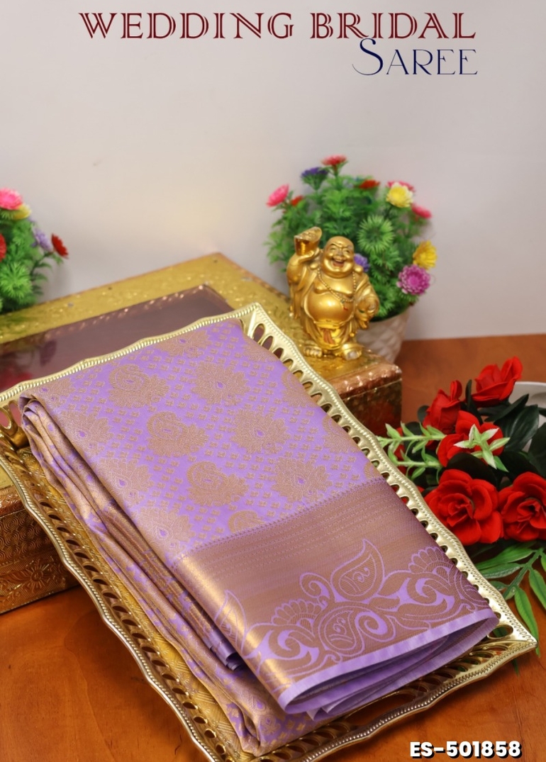 ELITE BRIDAL PICK &PICK SILK SAREES AND WEDDING ART SILK SAREES - PURPLE