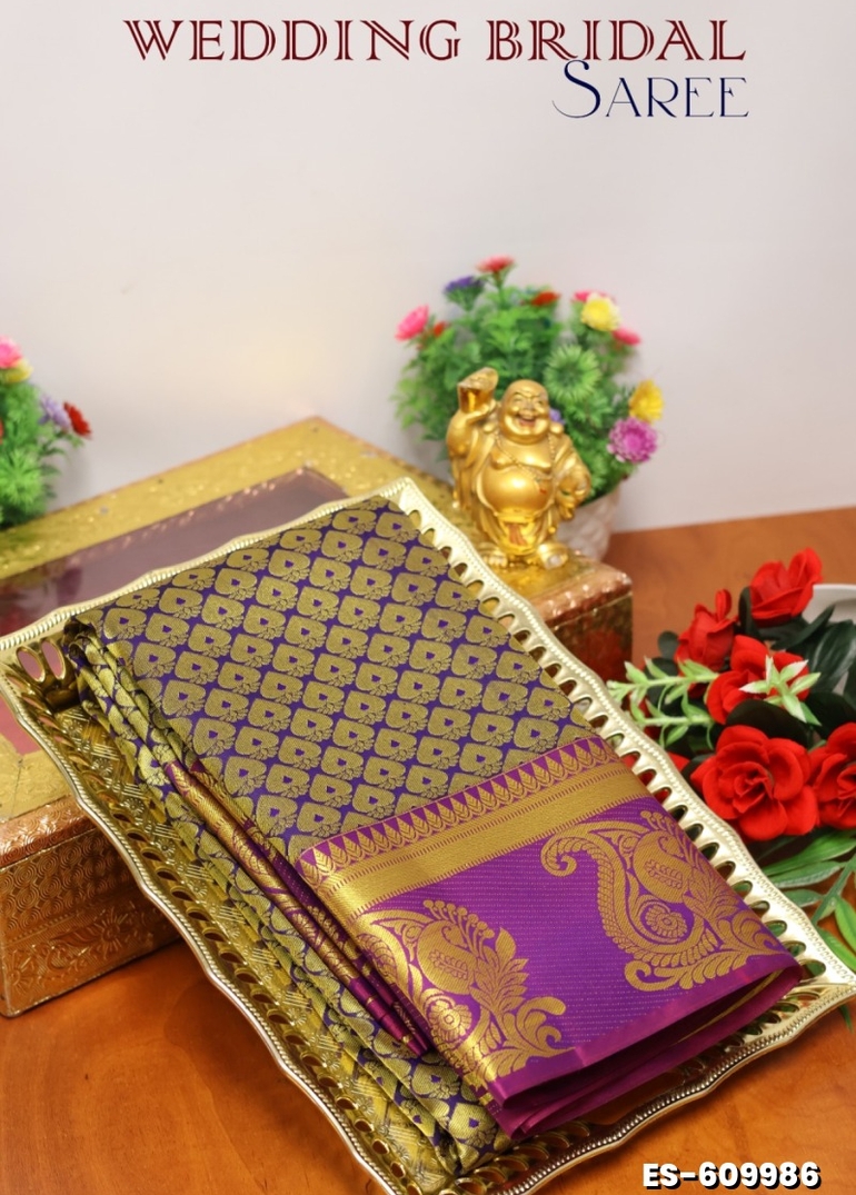 ELITE BRIDAL PICK &PICK SILK SAREES AND WEDDING ART SILK SAREES - R BLUE (4)