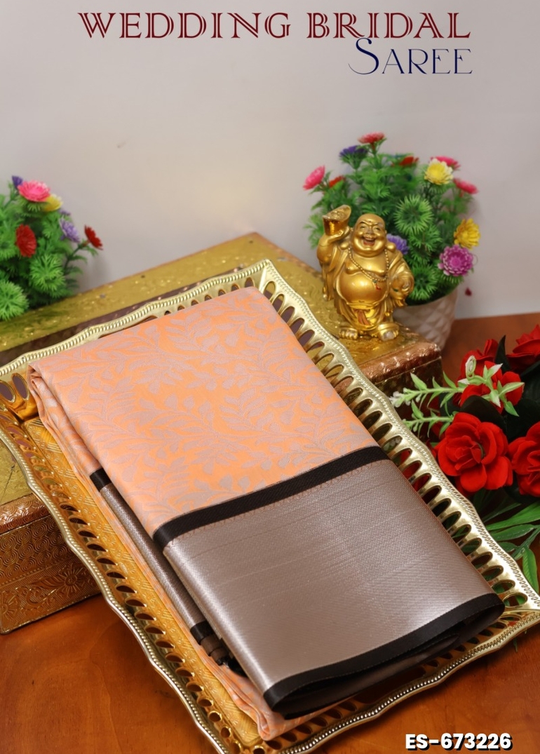 ELITE BRIDAL PICK &PICK SILK SAREES AND WEDDING ART SILK SAREES - ORANGE N (6)