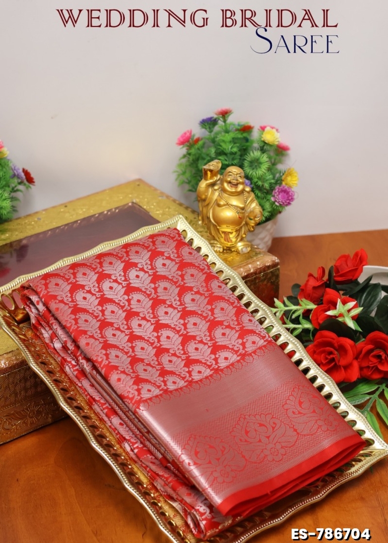 ELITE BRIDAL PICK &PICK SILK SAREES AND WEDDING ART SILK SAREES - RED (1)