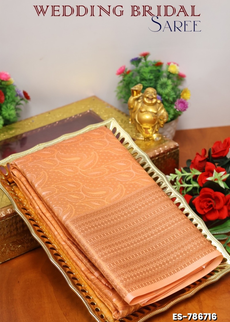 ELITE BRIDAL PICK &PICK SILK SAREES AND WEDDING ART SILK SAREES - ORANGE (1)