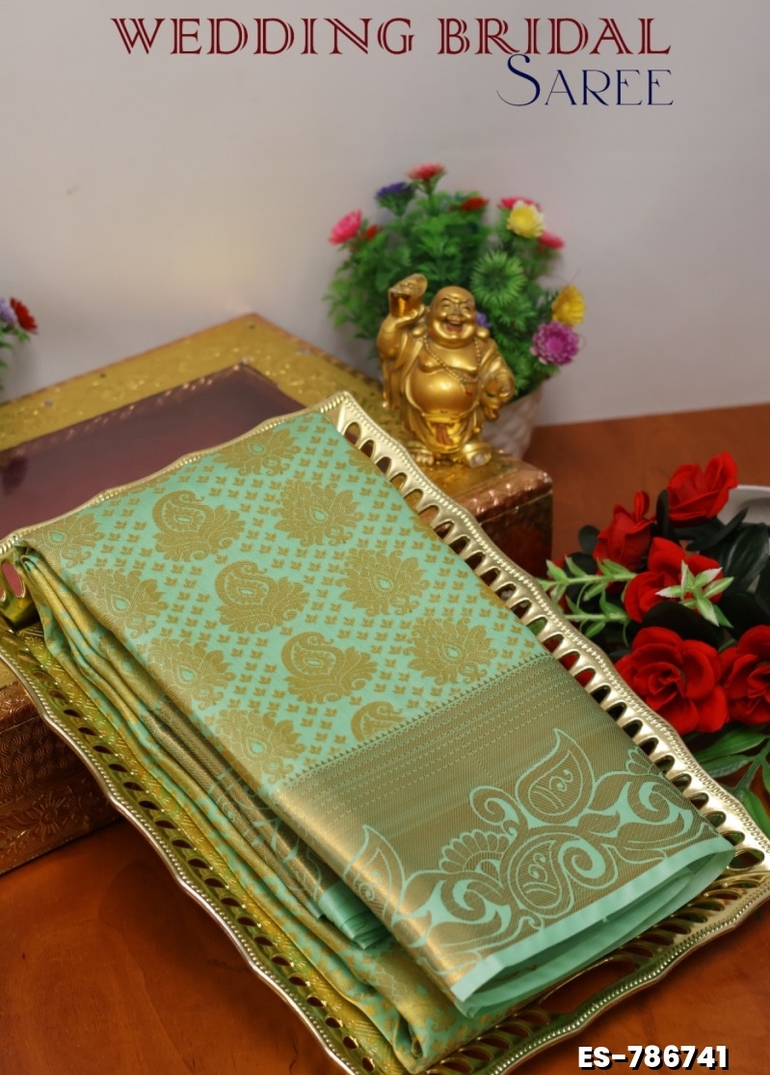 ELITE BRIDAL PICK &PICK SILK SAREES AND WEDDING ART SILK SAREES - LIGHT GREEN (1)