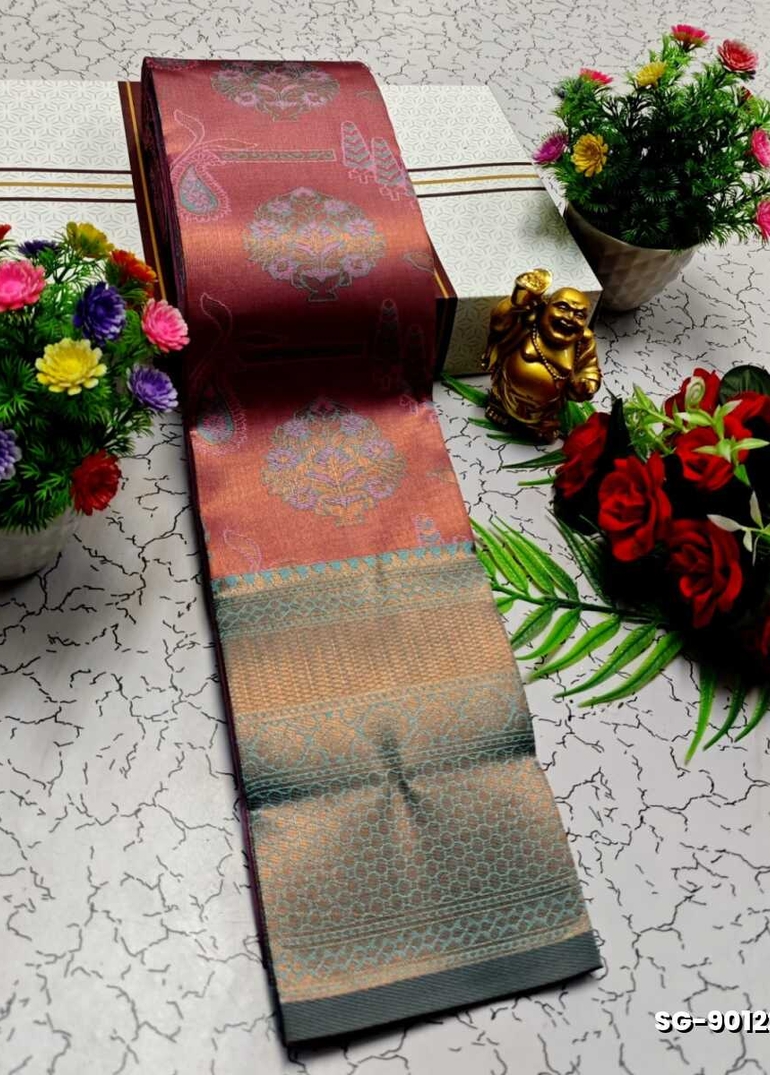 KUBERA ELITE BRIDAL RAPIER FANCY LIGHT WEIGHT SILK TYPE SAREES FUNCTION WEAR SAREE - BABY PINK (3)