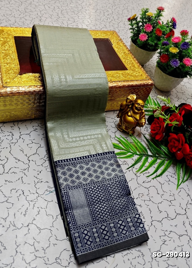 KUBERA ELITE BRIDAL RAPIER FANCY LIGHT WEIGHT SILK TYPE SAREES FUNCTION WEAR SAREE  COLLECTION - SILVAR