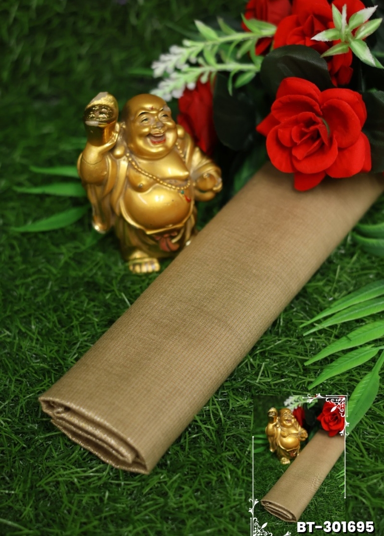 Women Tissue Blouse Piece Material ( 1 Meter ) - OFF WHITE