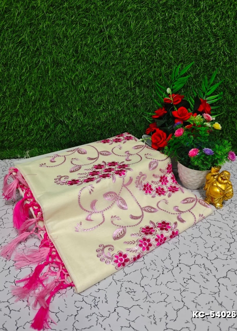 Trending kerala onam special kasavu saree full work embossed digital printing cotton saree collections - BEIGE COLOUR (9)