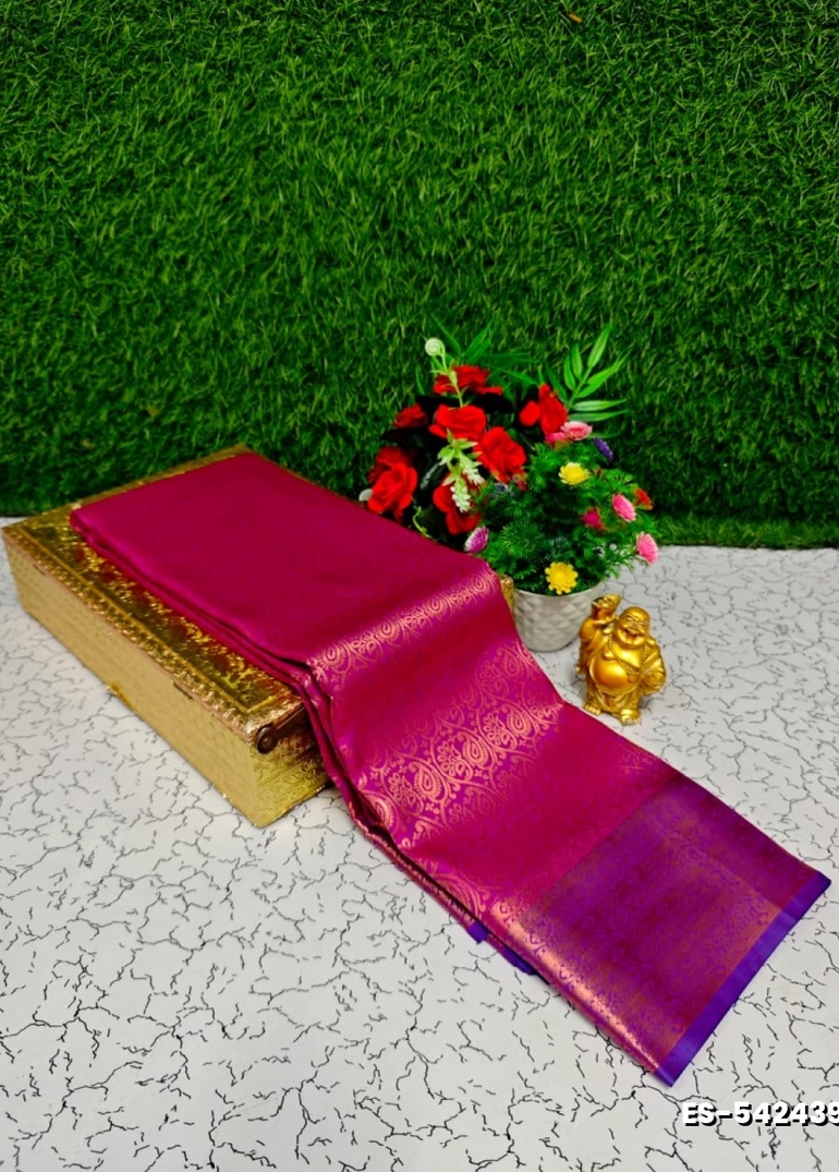 Bridal Silk Gold Silvar And Copper Zari Weave And Wedding Art Silk Sarees - VADAMALLI (5)