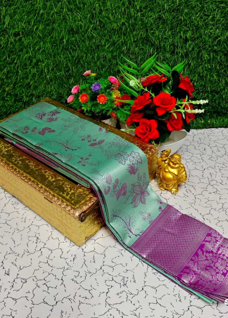 Premium kubera pattu saree rapier fancy  light weight silk type sarees function wear - REXONA