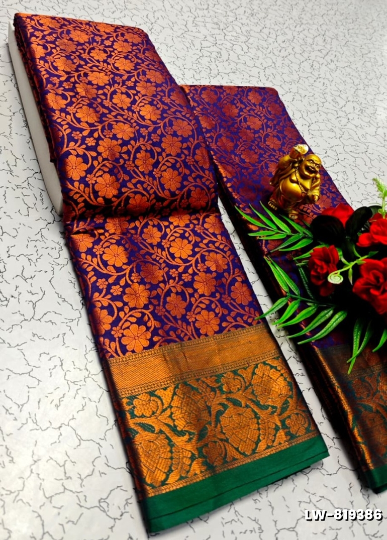 Wedding luxury silk saree with premium zari design || wedding sarees collection - R BLUE