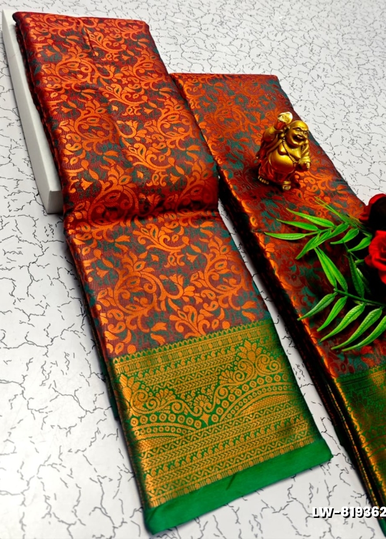 Wedding luxury silk saree with premium zari design || wedding sarees collection - MAROON COLOR (1)