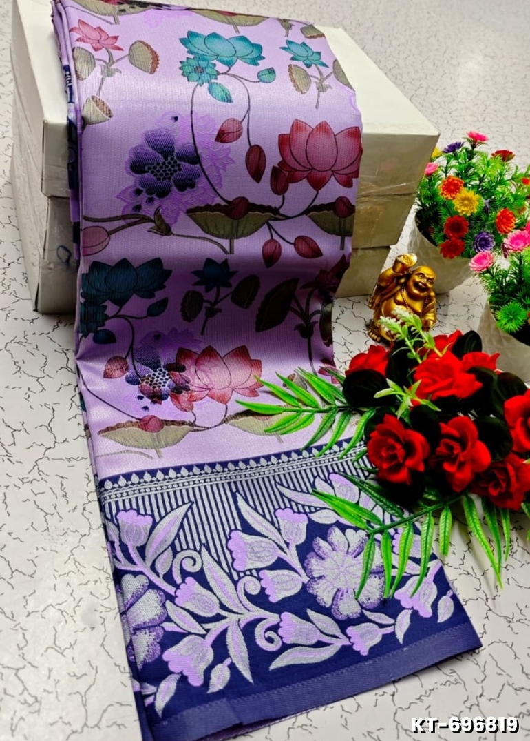 Elegant Kalamkari Tissue Saree for Festivities & Weddings - LEVENDOR (1)